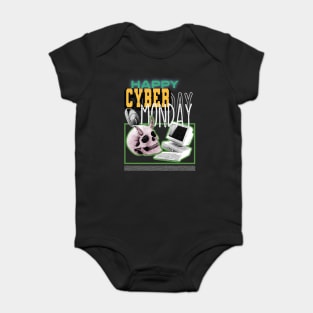 Happy Cyber Monday Retro Style Baby Bodysuit